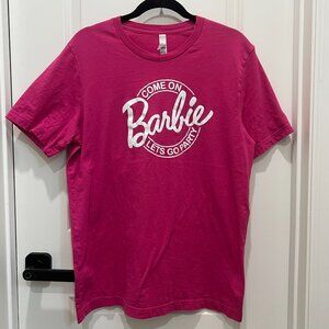 2/$12 💥♻ Bella Canvas Barbie Pink Crew T-Shirt | Large | 6398